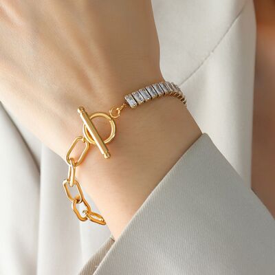 Zirkon-Titanstahl-Verschlussarmband