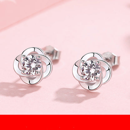 Genuine Silver 999 Pure Silver Earrings New Fashion Earrings In