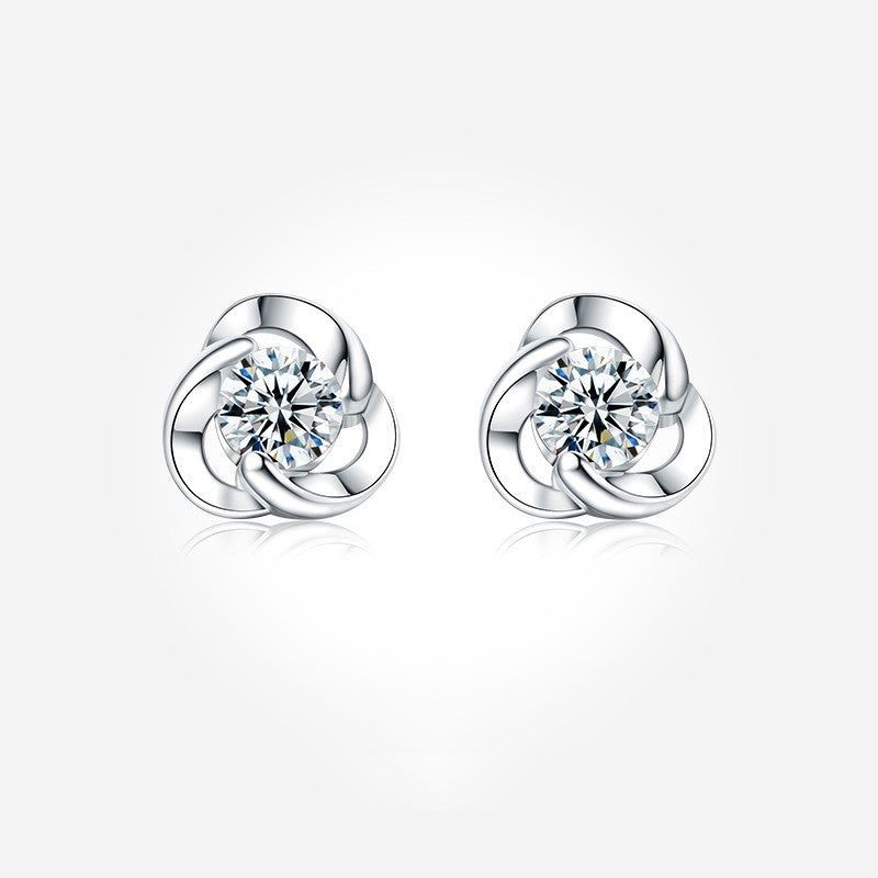 Genuine Silver 999 Pure Silver Earrings New Fashion Earrings In