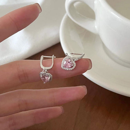 Love Sterling Silver Moissanite Earrings
