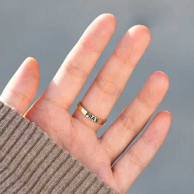 Bague croix en argent sterling 925 et zircon