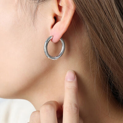Boucles d'oreilles Huggie plaquées or 18 carats